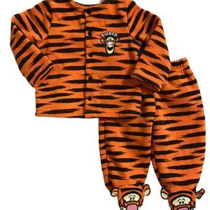 NWT Disney Baby Tiger Two Piece pajamas Size 0/3 M